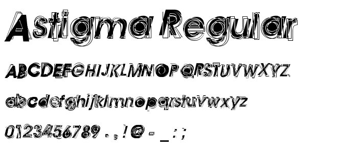 Astigma Regular font